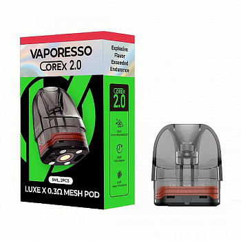 Картридж Vaporesso Luxe X COREX 2.0 MESH 0.3ohm 1шт/2уп