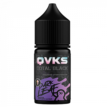 Ароматизатор QVKS TOTAL BLACK KONSTRUKT "Виноград Смородина Шалфей" (на 30мл)